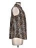 Calvin Klein Animal Print Brown Black Sleeveless Blouse Size L - photo 4