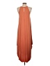 Double Zero Solid Orange Casual Dress Size S - photo 2