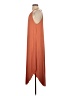 Double Zero Solid Orange Casual Dress Size S - photo 5