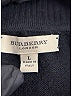 Burberry 100% Merino Extra Fine Wool Black pullover sweater Size L - photo 5