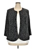 Alex Evenings Chevron-herringbone Gray Blazer Size 20 - photo 1