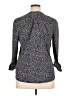 Cocomo Polka Dots Gray Long Sleeve Blouse Size XL - photo 2