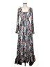 Cinq à Sept 100% Polyester Floral Blue Green Casual Dress Size 0 - photo 1