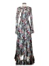 Cinq à Sept 100% Polyester Floral Blue Green Casual Dress Size 0 - photo 2