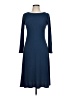 ModCloth Solid Blue Casual Dress Size L - photo 1