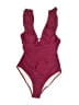 Unbranded Burgundy One Piece Swimsuit Size S (estimated) - photo 1