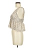 Shein 100% Polyester Ivory Sleeveless Blouse Size 6 - photo 5