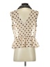 Unbranded 100% Polyester Polka Dots Tan Tank Top Size S - photo 2
