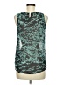Bellatrix 100% Polyester Teal Sleeveless Blouse Size M - photo 2