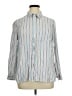 Terra & Sky 100% Viscose Stripes Blue Long Sleeve Button-Down Shirt Size 0X - photo 1