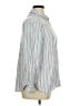 Terra & Sky 100% Viscose Stripes Blue Long Sleeve Button-Down Shirt Size 0X - photo 4
