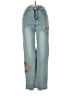 Unbranded Paisley Blue Jeans Size 24 waist (estimated) - photo 1