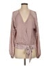 Umgee 100% Cotton Pink Long Sleeve Blouse Size S - photo 1