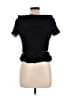 JS Collections 100% Polyester Black Short Sleeve Top Size 10 - photo 2