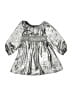 Gap 100% Polyester Metallic Silver Dress Size 4T - photo 1