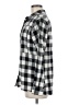 Hurley Checkered-gingham Gray Long Sleeve Button-Down Shirt Size M - photo 5
