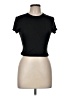 Shein Black Short Sleeve Turtleneck Size 6 - photo 1