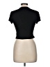 Shein Black Short Sleeve Turtleneck Size 6 - photo 2