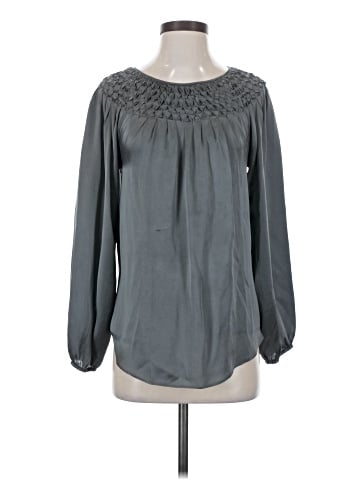 Sundance Long Sleeve Silk Top (view 1)