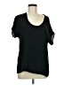 Lush 100% Polyester Black Short Sleeve T-Shirt Size M - photo 1