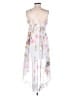 Unbranded 100% Polyester Floral White Cocktail Dress Size M - photo 2