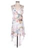 Unbranded 100% Polyester Floral White Cocktail Dress Size M - photo 1