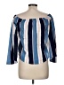 rue21 100% Polyester Blue 3/4 Sleeve Blouse Size M - photo 2