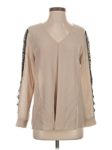 Hayden Long Sleeve Silk Top (view 1)