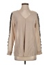 Hayden 100% Silk Tan Long Sleeve Silk Top Size S - photo 1