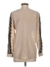 Hayden 100% Silk Tan Long Sleeve Silk Top Size S - photo 2