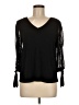 CeCe Black 3/4 Sleeve Top Size M - photo 1