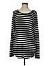 Old Navy Stripes Black Pullover Sweater Size M (tall) - photo 1