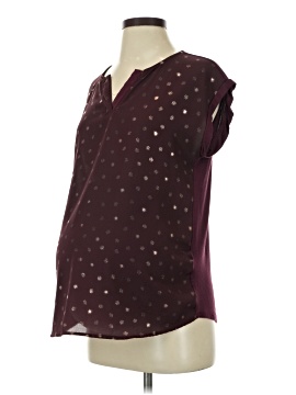 Full Moon Maternity Short Sleeve Blouse