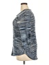 John Paul Richard 100% Acrylic Metallic Blue Pullover Sweater Size XXL - photo 5