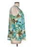 Adiva 100% Polyester Teal Sleeveless Blouse Size L - photo 4