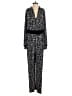 Leota Graphic Black Jumpsuit Size S - photo 1