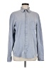 Lululemon Athletica Solid Gray Long Sleeve Button-Down Shirt Size M - photo 1