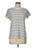 Gap Stripes Silver Short Sleeve T-Shirt Size L - photo 1