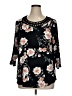 Daniel Rainn Black 3/4 Sleeve Blouse Size 1X - photo 1