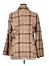Shein 100% Cotton Plaid Tan Blazer Size 14 - photo 2
