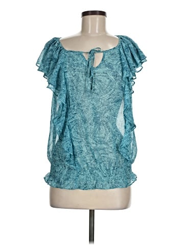 a.n.a. A New Approach Short Sleeve Blouse (view 1)