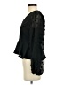 Peach 100% Polyester Black Long Sleeve Blouse Size S - photo 5