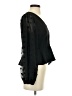 Peach 100% Polyester Black Long Sleeve Blouse Size S - photo 4