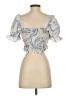Shein Blue 3/4 Sleeve Blouse Size S - photo 2