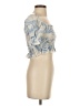 Shein Blue 3/4 Sleeve Blouse Size S - photo 4