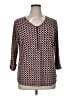 Roz & Ali Black 3/4 Sleeve Blouse Size 1X - photo 1
