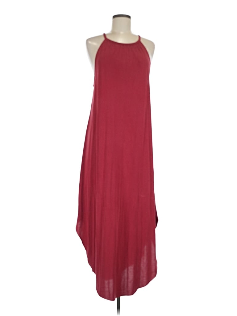 Pre-owned Double Zero Casual Dress In Burgundy