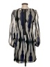 Fire Los Angeles 100% Polyester Chevron-herringbone Silver Casual Dress Size S - photo 2