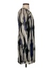 Fire Los Angeles 100% Polyester Chevron-herringbone Silver Casual Dress Size S - photo 4