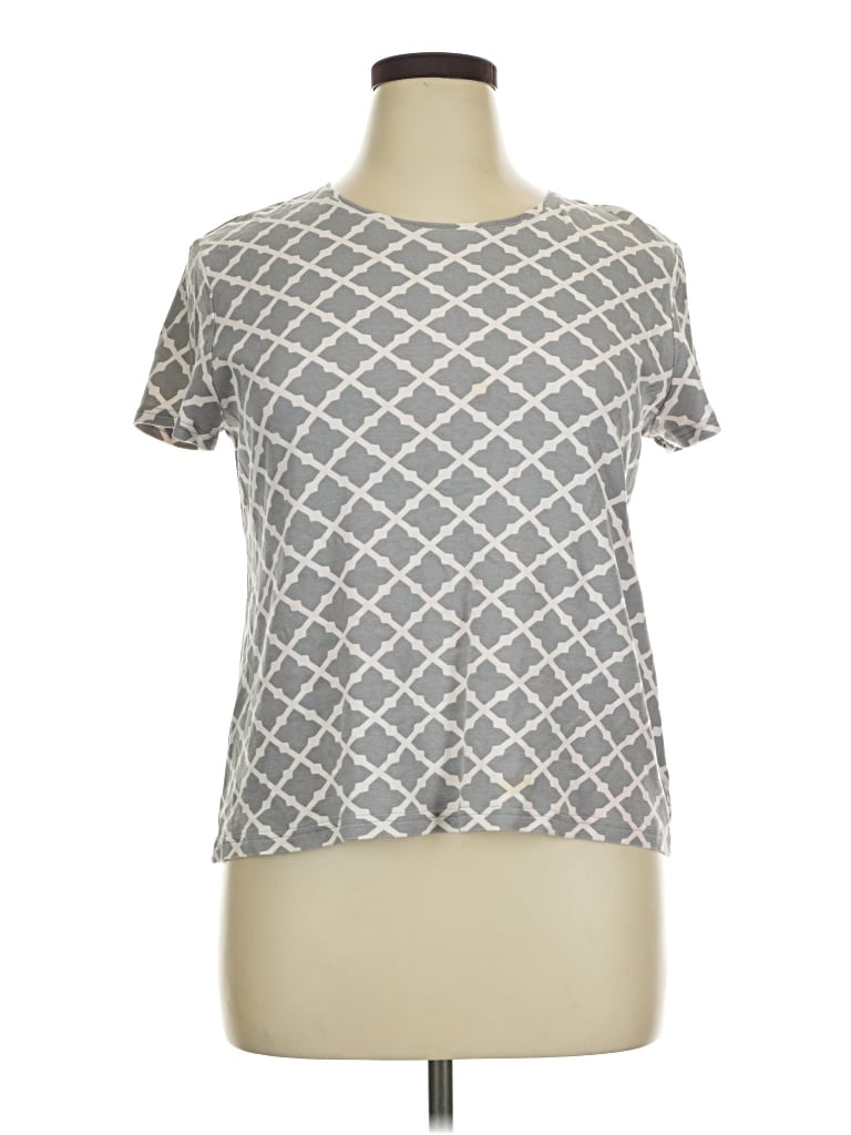 Pre-owned Croft & Barrow Short Sleeve T-shirt In Gray
